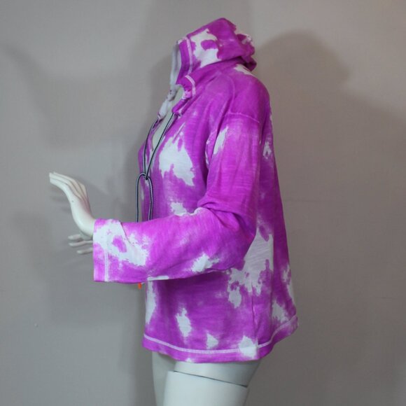 Lisa Todd  Luxury Cotton Beaching Long sleeve  Hoodie drop shoulder size Medium - Picture 4 of 8